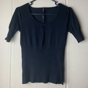 Renee C black‎ blouse large